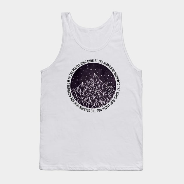 Night Court | Look At The Stars - Symbol Print Tank Top by DungeonDesigns